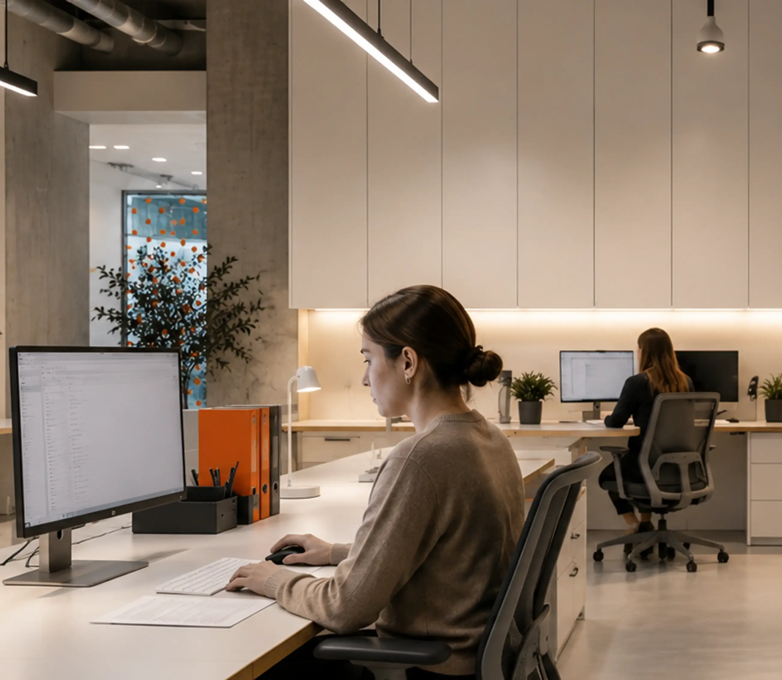 Atlas team members working in an office